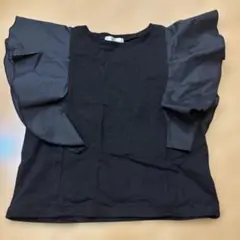 tinymanon 黒 フリル袖 Tシャツ 110