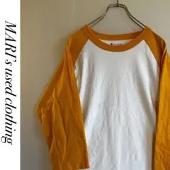 No.994 ラグランTシャツ◎ チャンピオン US古着 サイズM