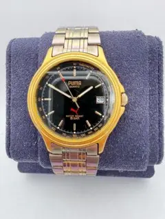 f647 PUMA プーマ 腕時計 メンズ デイト 不動品