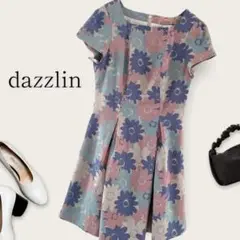 ダズリン dazzlin ミニワンピース 花柄 【M】