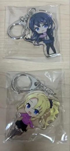 青春ブタ野郎はおでかけシスターの夢を見ない キーホルダー セット。