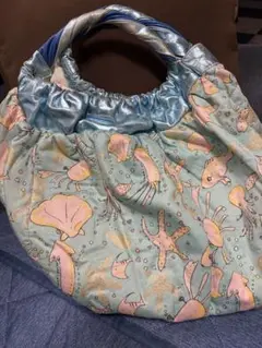 ツモリチサト海洋生物プリント 手提げバッグ