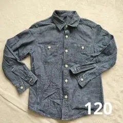 UNIQLO　デニム調長袖シャツ　120