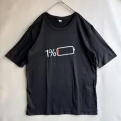 新品　バッテリー残量　Tシャツ　メンズ　L ユニーク　面白い　パーティーグッズ