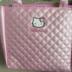 ハローキティ キルティング手提げ袋 中型 ピンク