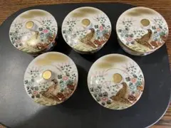 九谷焼　九谷啓峰　茶器5客セット