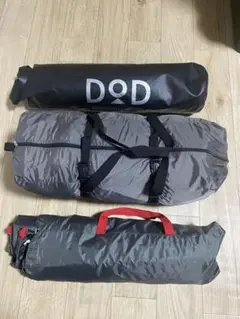 DODライダーズワンタッチテント、コンフォートタープ、エアマット セット