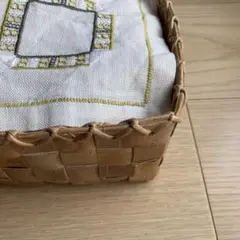 北欧ヴィンテージ　バスケット　かご　スポーンコリ スウェーデン スポーンコリ 持ち手付き バスケット - Taivas