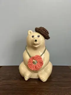 しろくま貯金箱 夏コーデ ハイビスカス ポーラベア