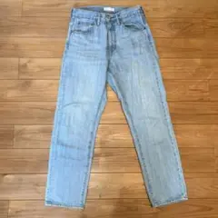 サイズ38☆GLR DENIM ストレートデニム ライトブルー