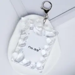 トレカキーホルダー　デコトレカ　レジンデコ　B8 クリア　透明