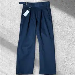 新品タグ付✨STUDIOUS グルカワイドパンツ　ストレッチ　ネイビー　サイズ2