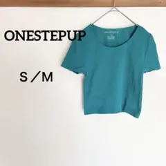 美品✨ONESTEPUP 半袖Tシャツ S/M ティール