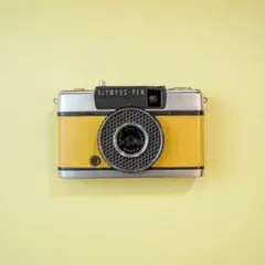 【天然ウッドカメラ】レモンイエロー Olympus PEN EE フィルムカメラ