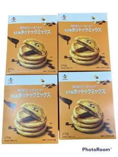 韓国屋台の人気のおやつ もち米ホットックミックス270g×4箱