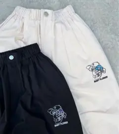 【カオヨリナカミ】　ナイロンパンツ　アイボリー