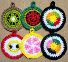 ★カラフル食べ物詰め合わせ★　アクリルたわし　エコたわし　ハンドメイド