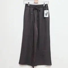 Lutique ドロストワイドパンツ 中茶 サイズM