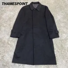 美品✨THAMESPOINT カシミヤ100% ステンカラーコート 比翼 AB5