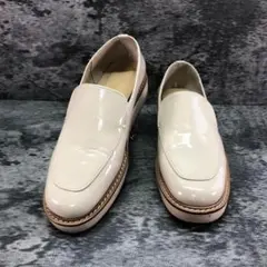 ルタロン【22.5】厚底ローファー プラットフォームローファー スリッポン