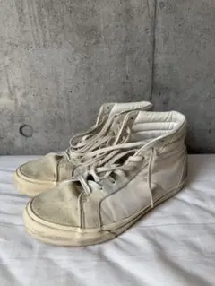 yohji yamamoto ホワイト ハイカットスエード スニーカー サイズ3