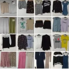 レディース 古着 ワンピース、ブラウス、Tシャツなどまとめ売り セット ②