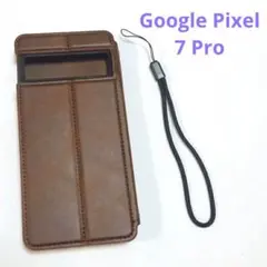 Google Pixel 7 Pro 手帳型ケース ブラウン