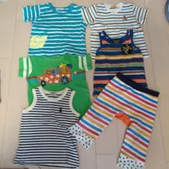 ミキハウス　ベビー服 6点セット Tシャツ・パンツ