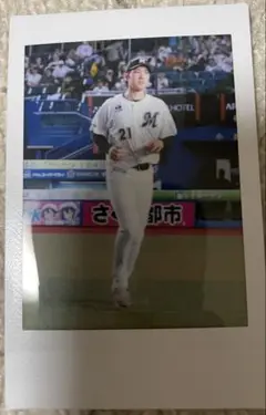 千葉ロッテマリーンズ　石川柊太　シークレットチェキ