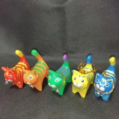 張子の虎　置物5体