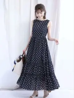 美品Apuweiser-riche♡シャーリングギャザーワンピース　サイズ2