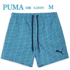 新品【PUMA】プーマ　ロゴ　プリント　スイムショーツ　水着　Ｍ（海外サイズ）