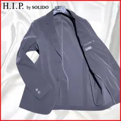 【H.I.P by SOLIDO】美品ソリード ナイロン ストレッチ 微光沢 黒