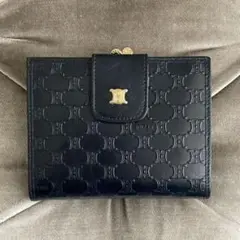 CELINE ❤︎ セリーヌ マカダム 型押し ヴィンテージ がま口 財布