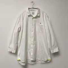 graniph グラニフ ホワイト ヒゲ男爵 イエローラインシャツ Mサイズ