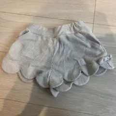 ストライプ スカラップヘム パンツ 80
