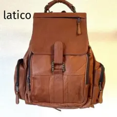 【美品】LATICO 革製　レザー　リュック　バックパック　ブラウン