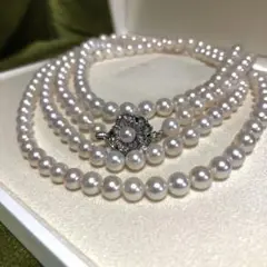 アコヤ真珠ロングネックレス
