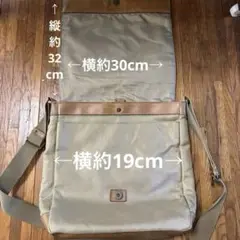 キャンバス レザー ショルダーバッグ