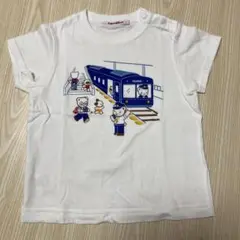 familiar 90サイズ Tシャツ 電車デザイン