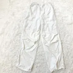 GU ジーユー　テックパラシュートプルオンパンツ　ジョガー&ワイド2way XS