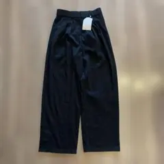 新品タグ付き！しまむらmysa ブラック ワイドパンツ Lサイズ