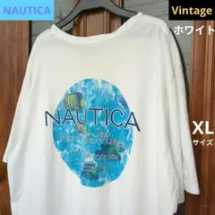 【NAUTICA】ノーティカ/ オーバーサイズ Tシャツ/ ホワイト/XL