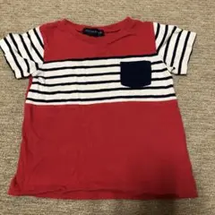 ストライプデザイン Tシャツ 100cm