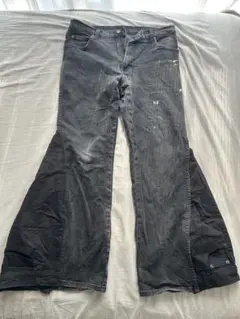 Wrangler ブラック フレアデニム