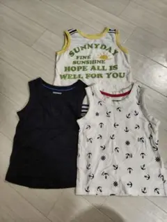 ノースリーブタンクトップ3枚セット 100cm