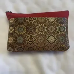 新品　未使用　和雑貨　和柄　ポーチ　華
