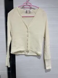 Katie スカラップショートカーディガン バニラ