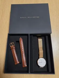 DanielWellington 腕時計 ゴールド レザー ダニエルウェリントン