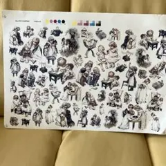 ポーセラーツ転写紙　アンティーク調